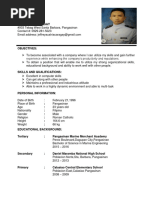 Seafarer CV Template and Guidelines | PDF | Ships | Sailor