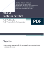 Aula 05 - Canteiro de Obra PDF