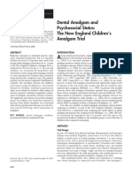 Dental Amalgam and Psychosocial Status--NECA Trial 2008