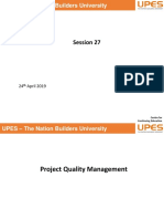 Session 27 -24.4.19 Project Quality Management