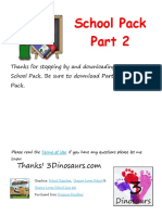 School Pack: - Be Sure To Download Part 2, 3 & Tot Pack