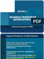 Materi 2 Sejarah Pemikiran Administrasi