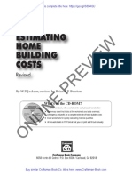 Estimating Home Building Costs: Online Preview