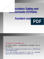 Transportation Safety and Environments (CIV544) Accident Cost