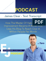 James Clear EJ Podcast Taranscript