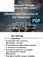 Empowerment Through Recognition of Difference: Differentiated Instruction in