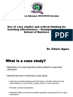 Use of Case Studies