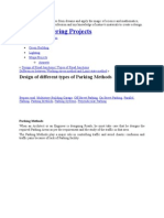 Civil Engineering Projects: Design of Different Types of Parking Methods