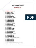 Som Varshney Group: Product List