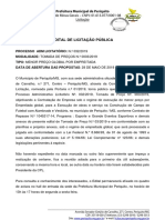 Tomada de Preco 3 2019 Edital TP N 3 2019 PDF
