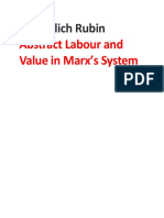 Isaak Illich Rubin - Abstract Labour and Value in Marx's System