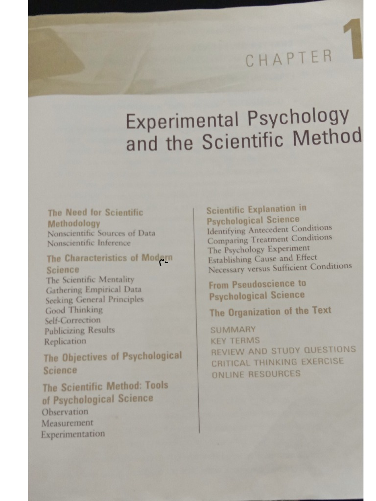 Experimental Psychology | PDF