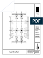 Footing Layout: Working Drawing