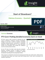 Pakistan Insight - 20181001 - Economy - Start of Slowdown