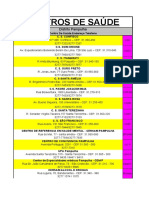 Centros de Saúde e Vacinação