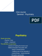 One Course General - Psychiatry