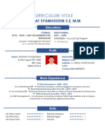 Curriculum Vitae: Rahmat Syamsuddin S.E, M.M