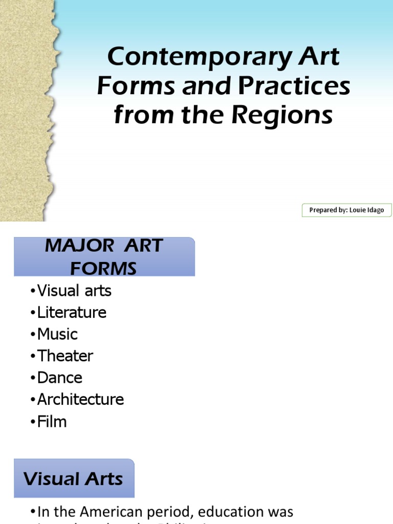 L2 Contemporary Art Forms and Practices From the Regions