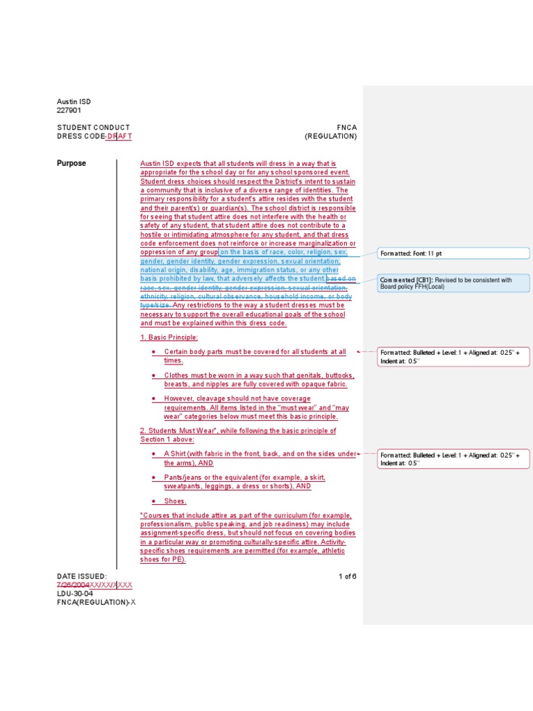 Austin Dress Code PDF Clothing Undergarment