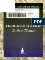# LIVRO Celso de Albuquerque Barreto - Linguagem forense - Estilo e técnica.pdf