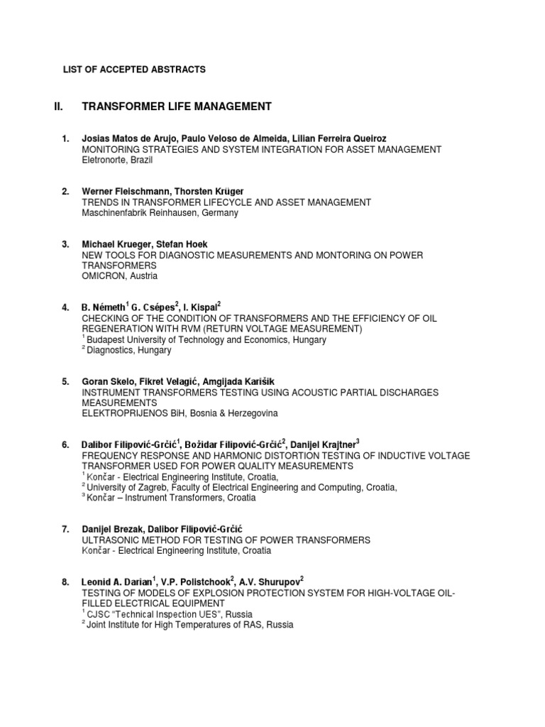 Transformer Life Management Insights | PDF | Transformer | Power (Physics)
