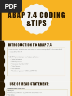 ABAP 7.4 Coding