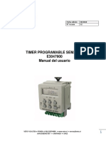 Timer Programable Semanal E3047900 Manual Del Usuario: Fecha Edición 08/2018 #Versión 02
