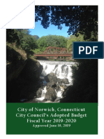 City of Norwich, Connecticut City Council's Adopted Budget Fiscal Year 2019-2020 (Approved June 10, 2019)