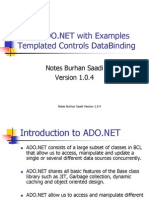 Templated Controls Databinding: Notes Burhan Saadi