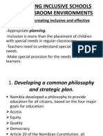 Psp2500 Developing Inclusive Schools and Classroom Environments