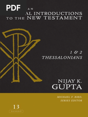 1 And 2 Thessalonians Zondervan Critical Introductions To