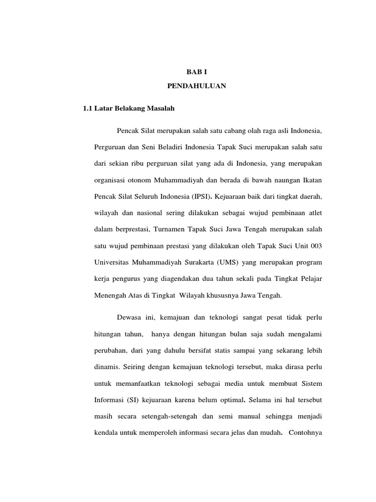 Contoh Laporan Pertanggung Jawaban Ekskul Silat Mikiran Soal
