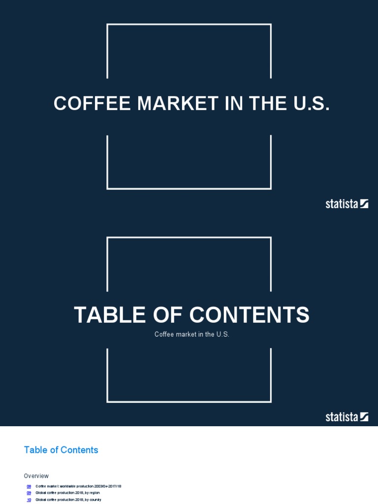 Coffee Market in The US PDF Coffee Drink