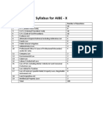 Syllabus For AIBE - X: S. No. Topic/ Subject Number of Questions