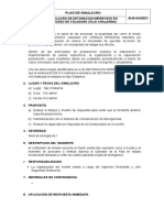 Plan de Simulacros Detonacion de Tiro Cortado Con La Pala