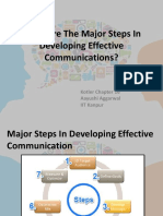 What Are The Major Steps in Developing Effective Communications?