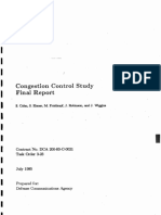 BBN (1985) Congestion Control Study Final Report (Report 5943)