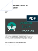 Cómo Crear Submenús en Android Studio