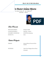 Pedro Pastor Solano Rivera: Datos Personales