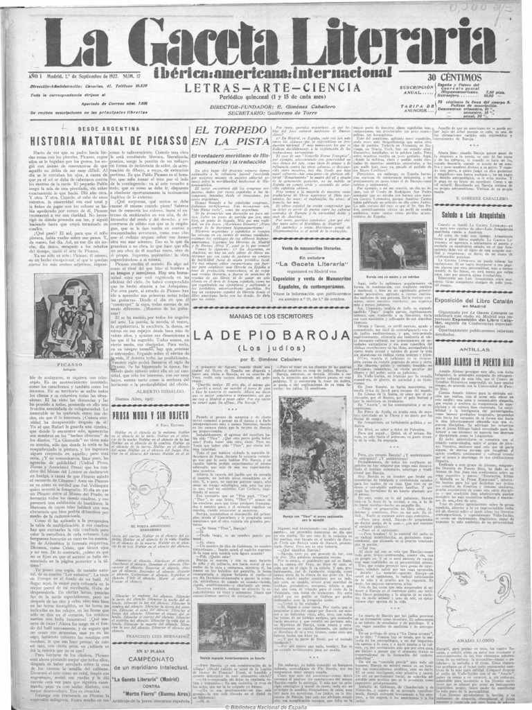 La Gaceta Literaria PDF