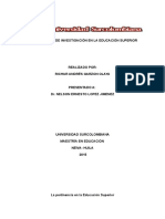 Problemática de Investigación en La Educación Superior