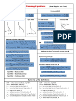 Well Planning Equations - Choe