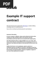 Sample It Support Agreement