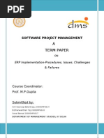 A Term Paper: Software Project Management