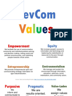 Devcom Values