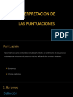 Interpretacion de Las Puntuaciones