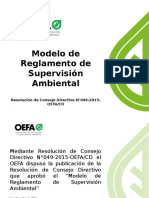 Modelo de Reglamento de Supervision Ambiental Regionales