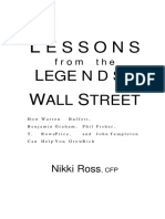 Lessons From The Legends of Wall Street - How Warren Buffett, Benjamin Graham, Phil Fisher, T. Rowe Price, and John Templeton Can Help You Grow Rich