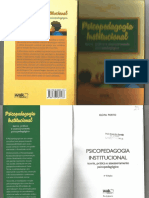 Livro PSICOPEDAGOGIA INSTITUCIONAL
