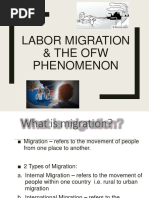 JULY 8, 2019 LESSON Labor Migration and and The OFW Phenomenon